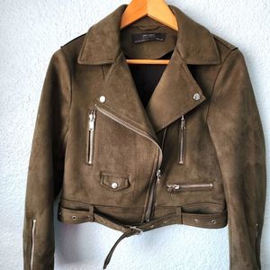 Zara faux suede moto free style jacket